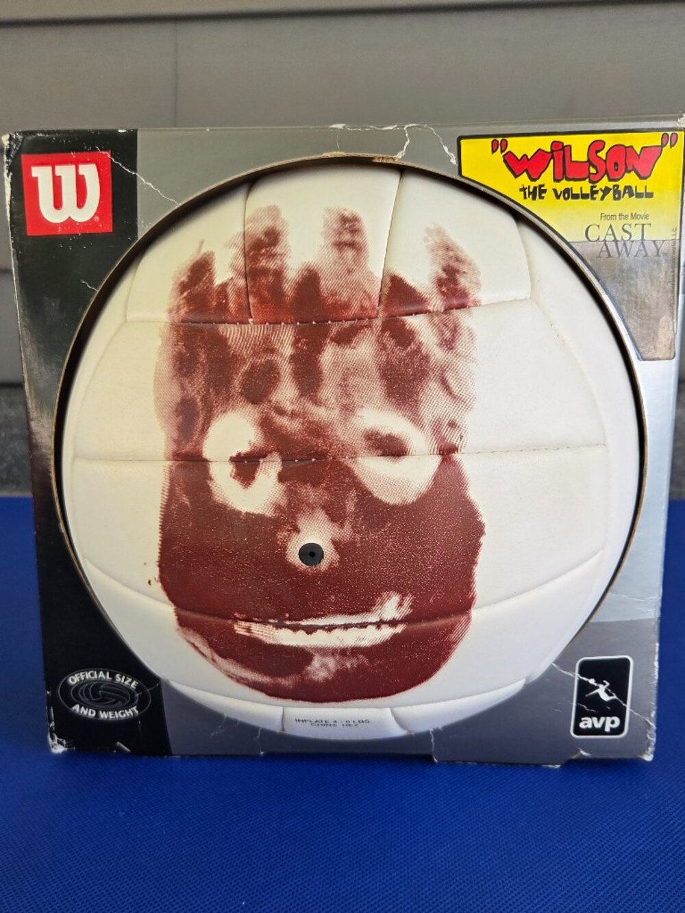 Wilson AVP Cast Away Official Game Ball Beach Volleyball White/Red Composite NIB